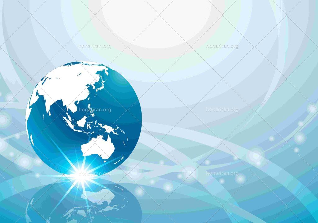 دانلود فایل JPG و EPS کره زمین آبی با کیفیت بالا