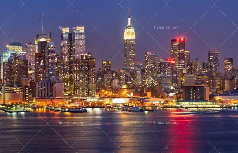 قطعه عکس شب شهر نیویورک
