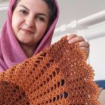 رومیزی قلاب بافی