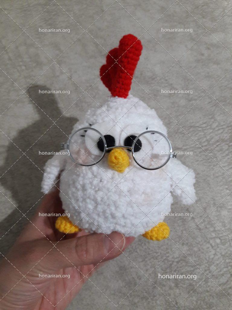عروسک دستبافت مرغ