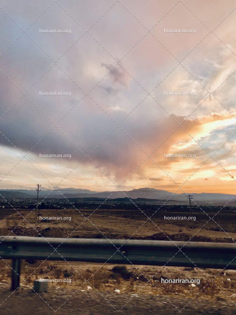 قطعه عکس غروب آسمان