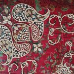 سرمه دوزی بر روی ترمه