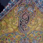 سرمه دوزی بر روی ترمه