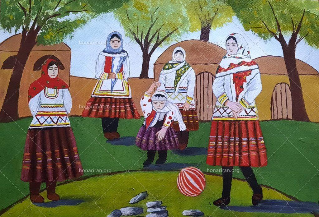 تابلو اکریلیک، سنگ و شادی