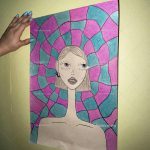 نقاشی مداد رنگی کورال