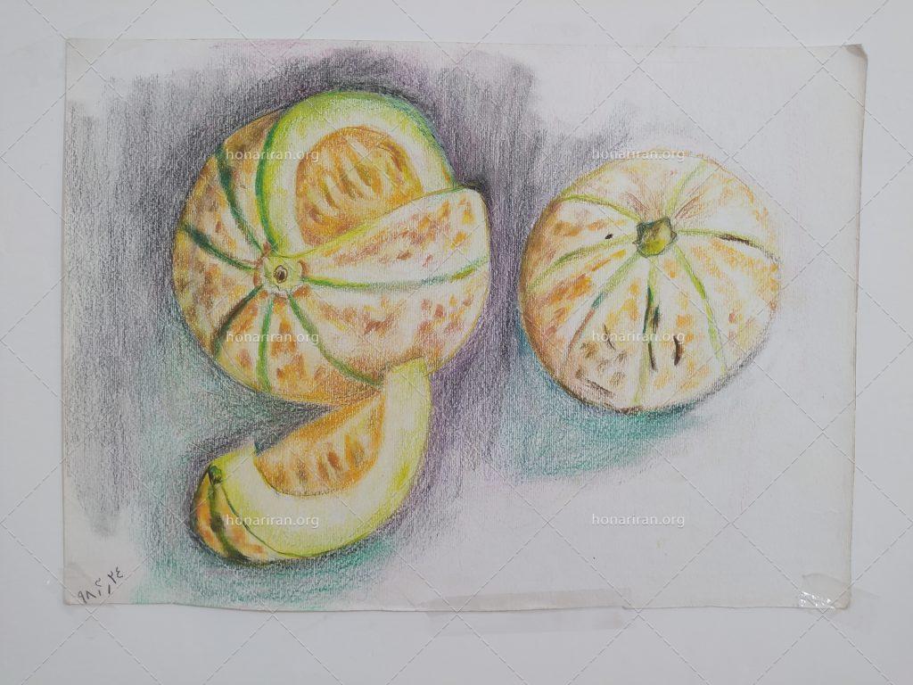 تابلو مداد رنگی طالبی