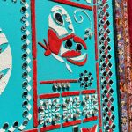 تابلو تلفیقی فرش و لیپان آرت دلبر