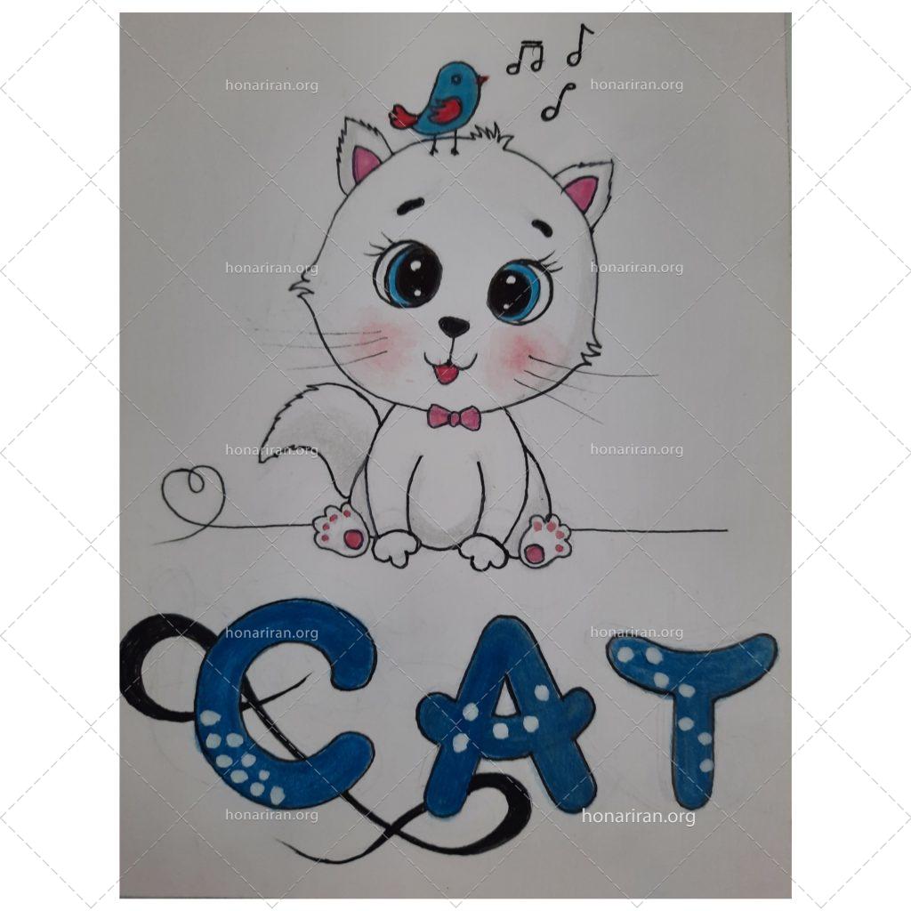 نقاشی گربه ملوس