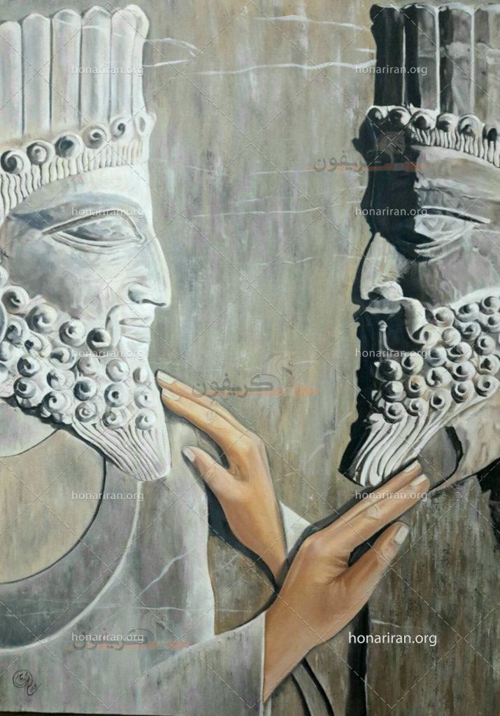 نقاشی رنگ روغن مردان جاوید