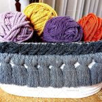 سبد طنابی تزیینی