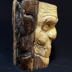 مجسمه چوبی اسکلت