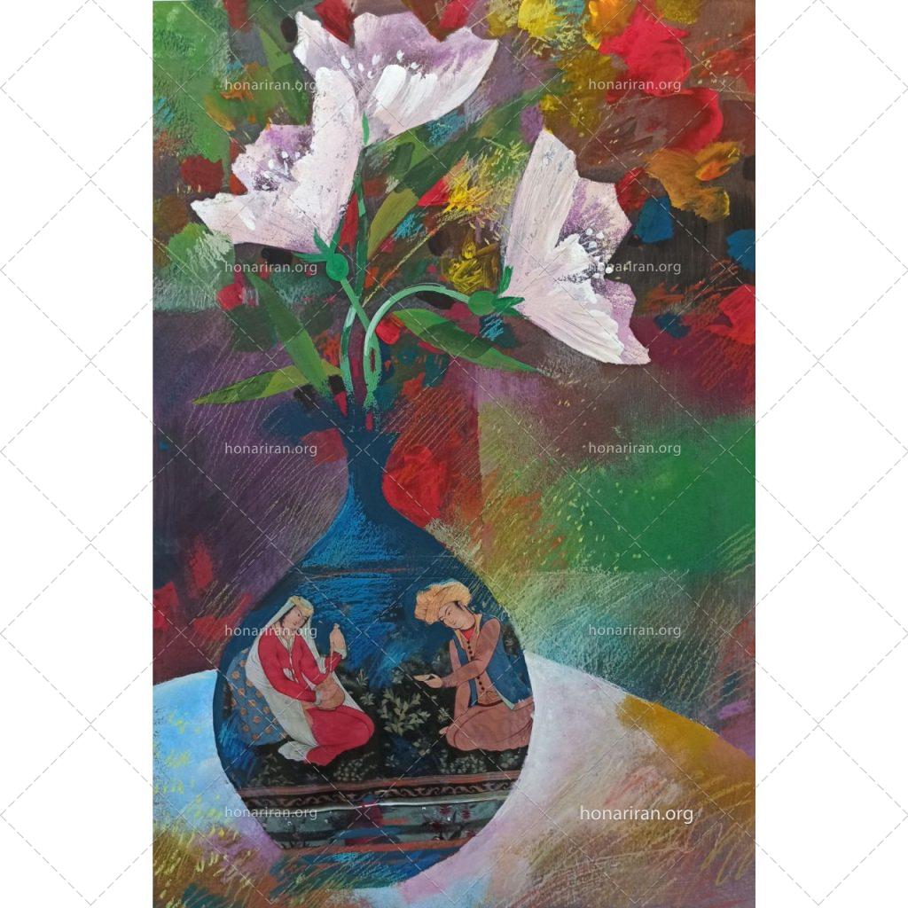 اکریلیک، گل میخک