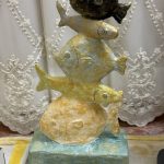 مجسمه‌ی پاپیه ماشه (ماهی سیاه کوچولو)