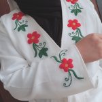 تن پوش حمام بافت سنتی و گلدوزی شده