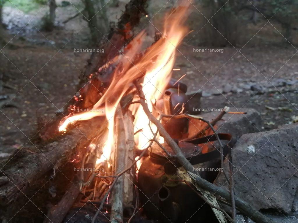 قطعه عکس طبیعت و آتش
