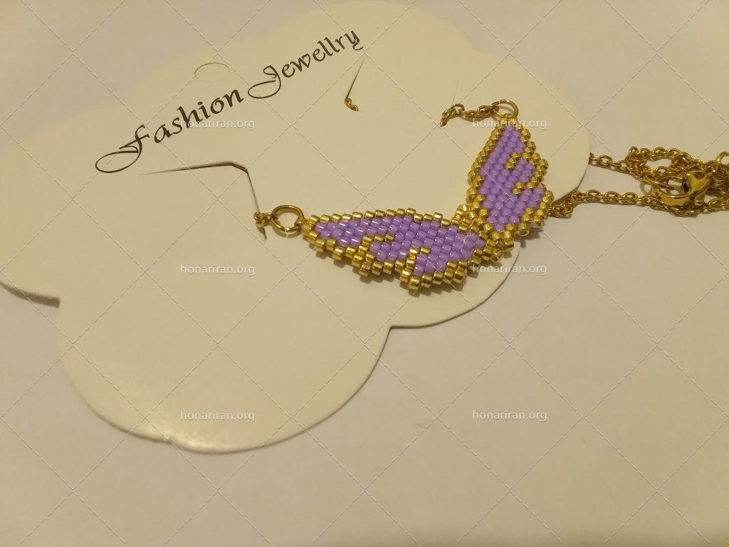 گردنبد دست ساز منجوق بافی