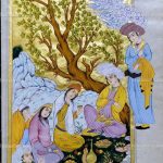 نقاشی نگارگری جمع مستان