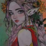 نقاشی آبرنگ فروش ویژه «نگهبان جنگل زمرد»