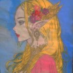 نقاشی اکریلیک نجوای پری (۱۵۰۰)