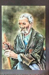 سبک رئالیسم تکنیک مداد رنگی