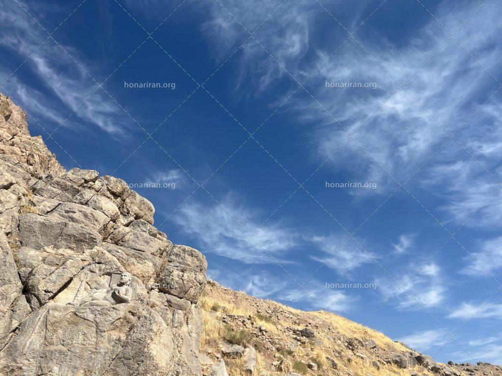 قطعه عکس مجسمه هرکول بیستون