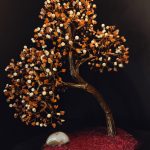 درختچه سیمی باسنگ نیمه قیمیتی عقیق وصدف