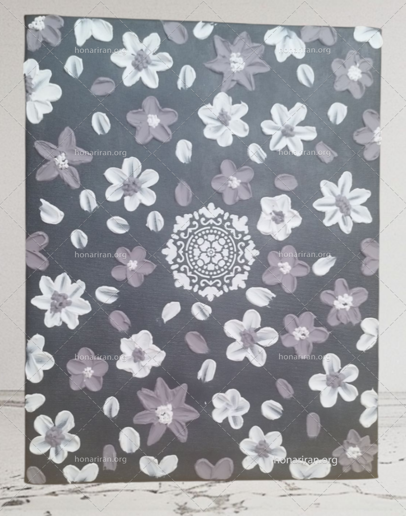 تابلو برجسته شکوفه های بی صدا