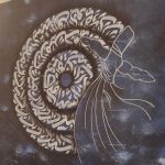 تابلو نقاشی خط رقص سماء