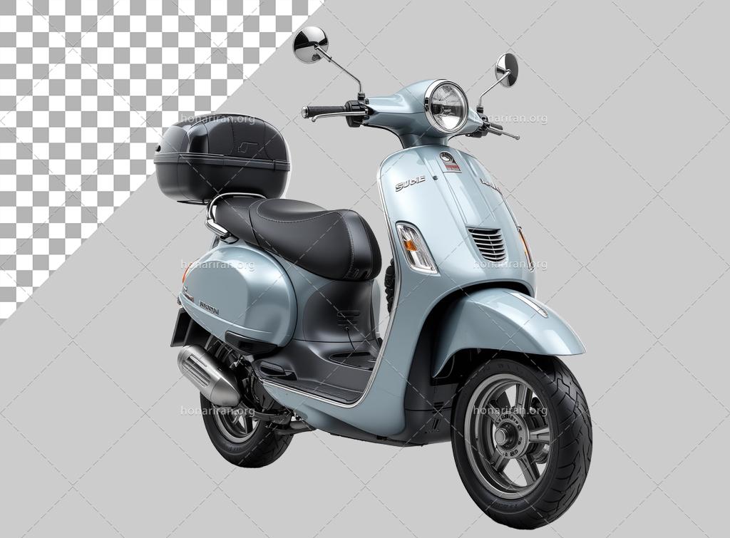 فایل لایه باز موتور وسپا رنگ طوسی