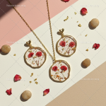 ست گل جاودان رزین