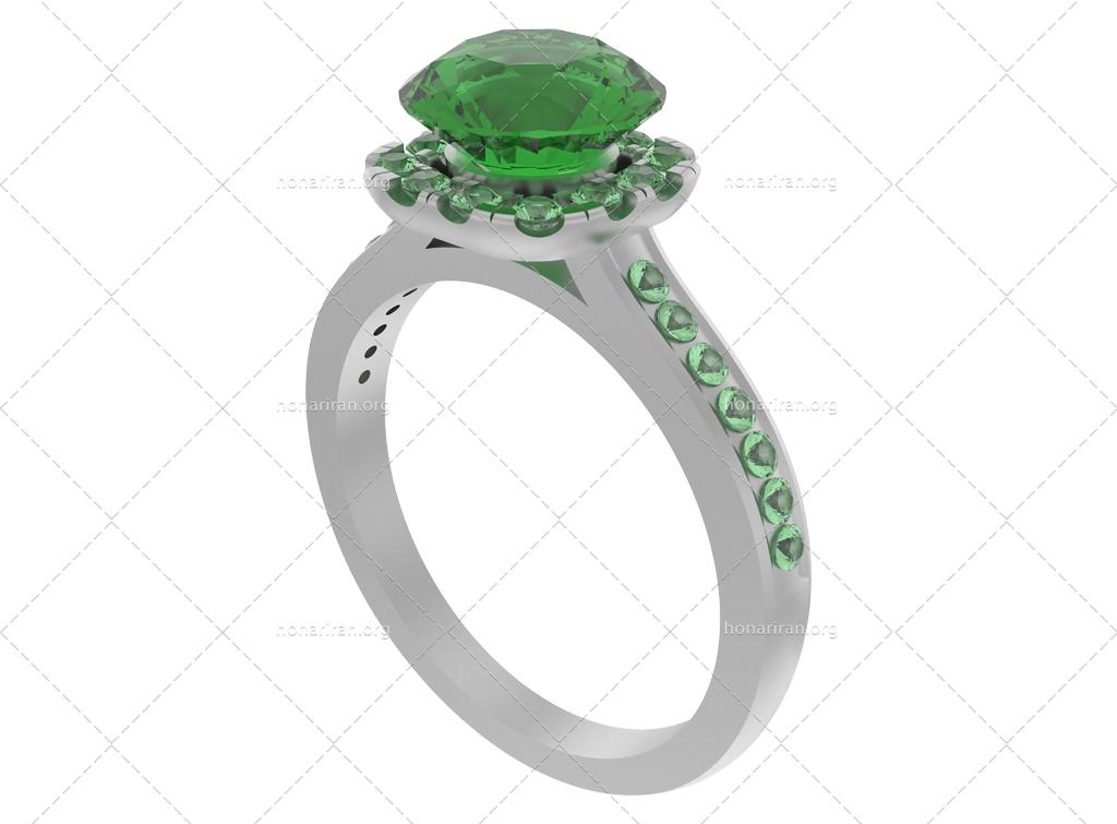 فایل لایه باز تصویر انگشتر نگینی