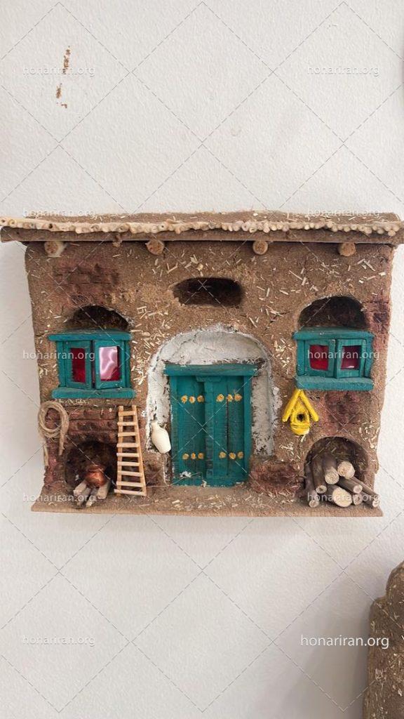 کلاژ تابلو خانه های روستایی