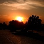 قطعه عکس غروب خورشید