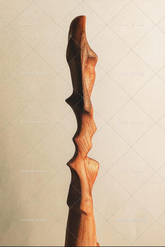 مجسمه ی فروتنی ساخته شده از چوب سرخدار/ تک اثر