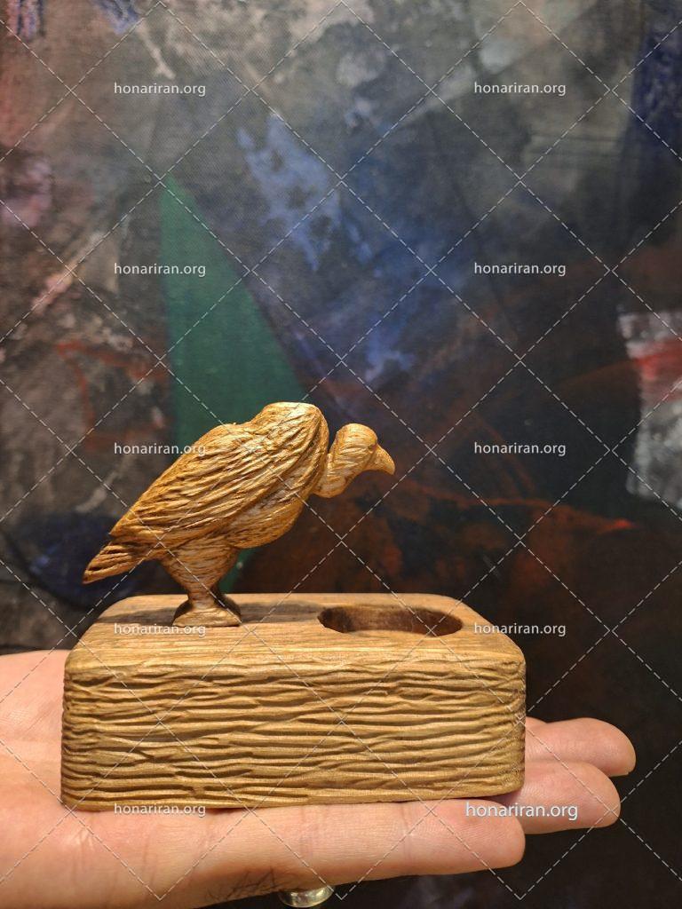 جاشمعی کرکس چوب گردو