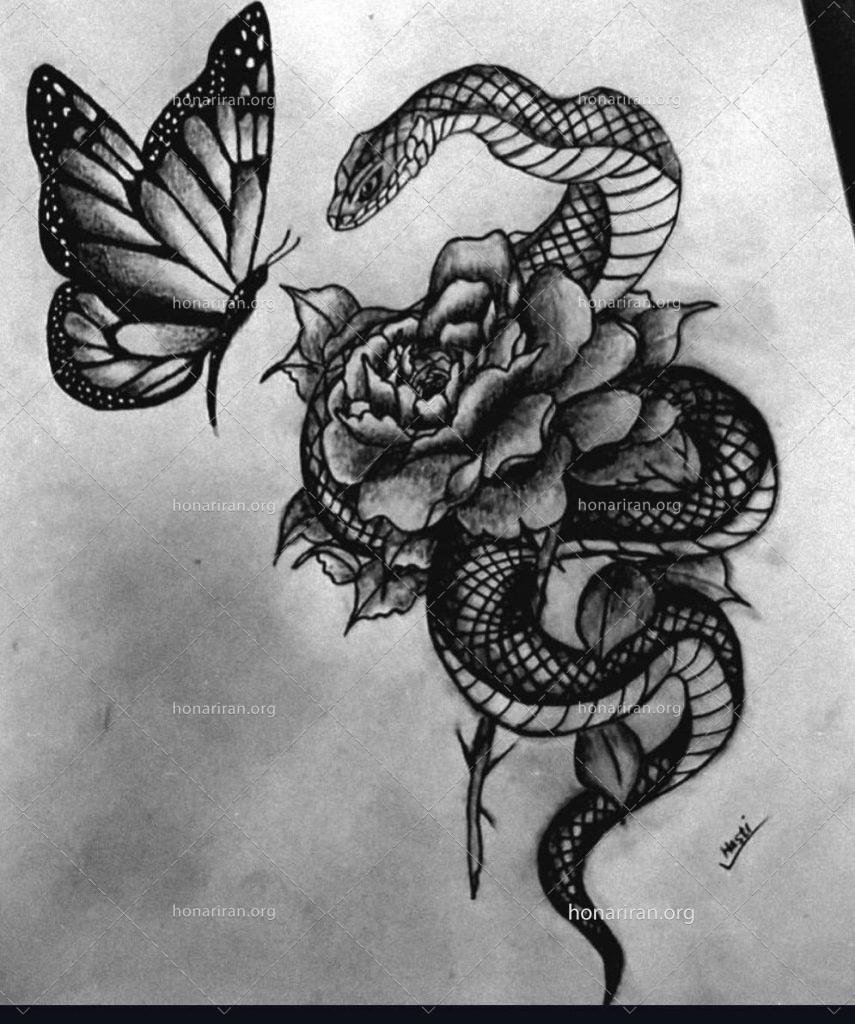 نقاشی سیاه قلم عشق ناممکن