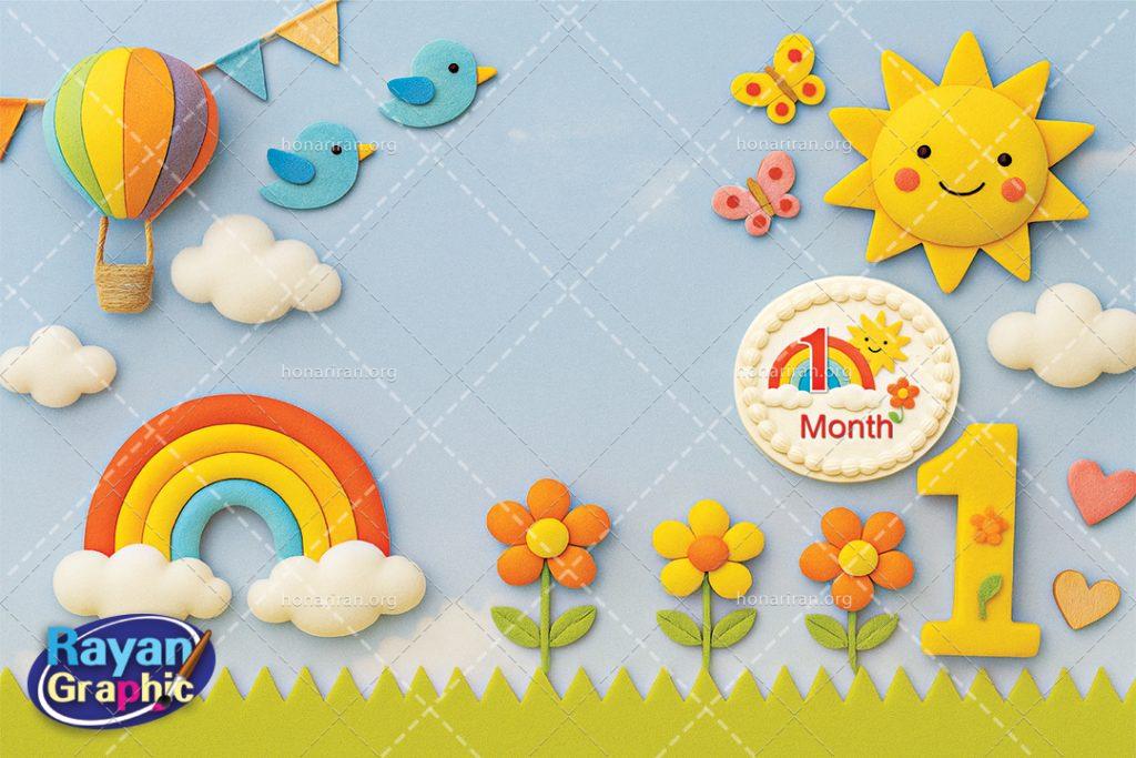 بکگراند آتلیه‌ای کودک