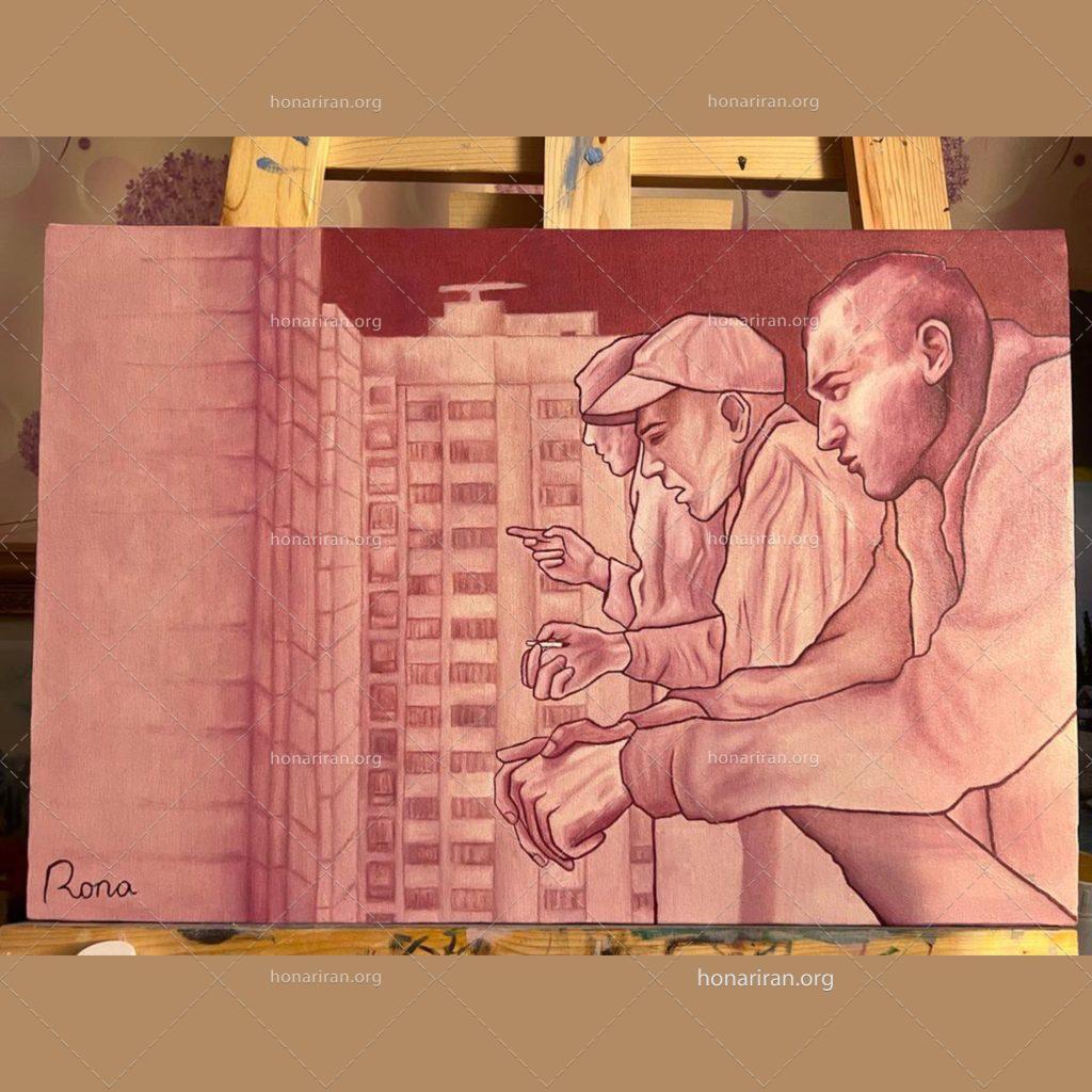 تابلو رنگ روغن دغدغه