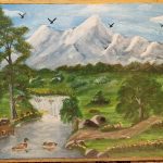 تابلو رنگ روغن طبیعت