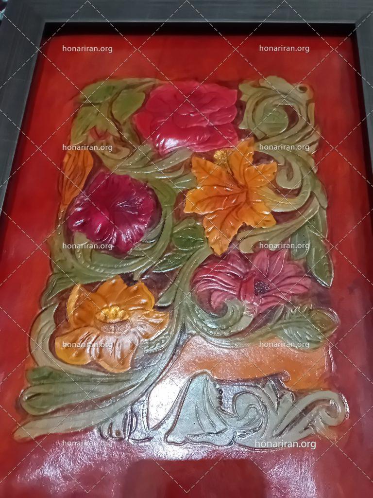 تابلو گل‌حکاکی‌شده