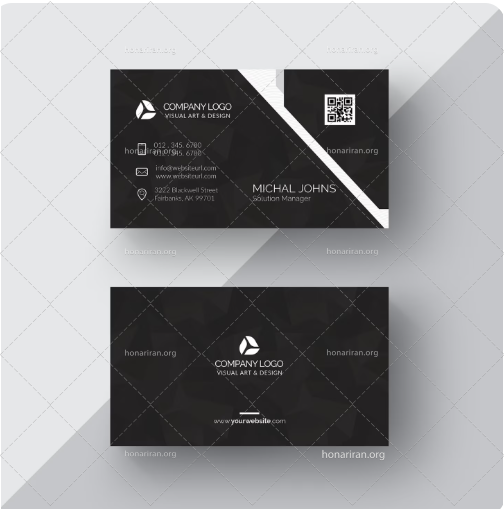 فایل لایه باز کارت ویزیت برای کمپانی