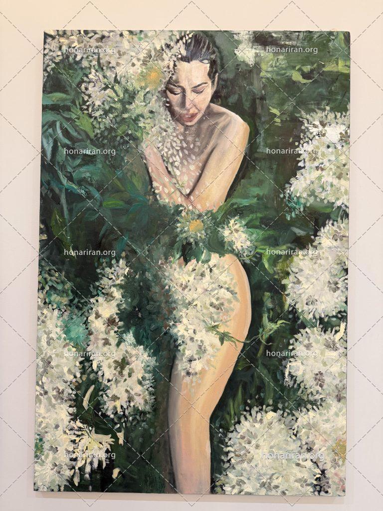 تابلو نقاشی دختر طبیعت