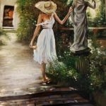 رنگ روغن دختر آفتاب