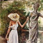 رنگ روغن دختر آفتاب