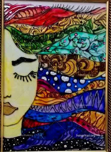 تابلو ویترای روی شیشه ( رویای خواب )