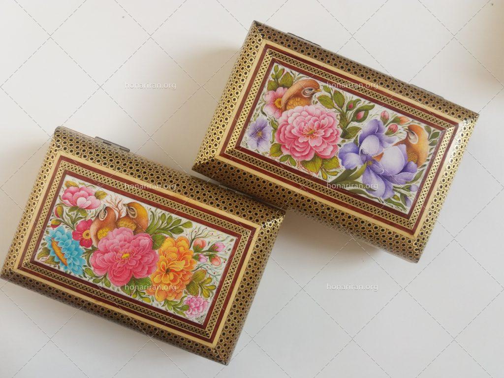 اجرای نگارگری و نقاشی گل و مرغ قاجار