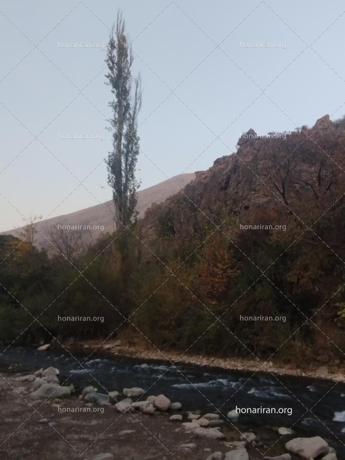 قطعه عکس رودخانه و طبیعت اطراف فشم