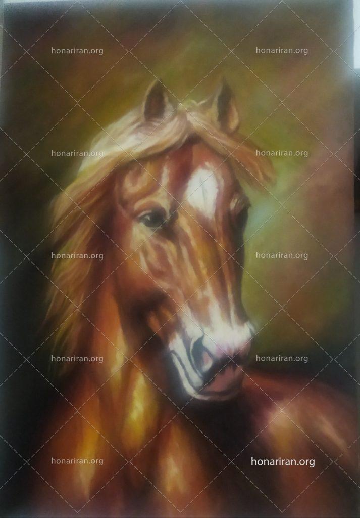 تابلو رنگ روغن توسن