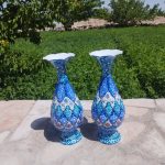 گلدان مینا کاری شده