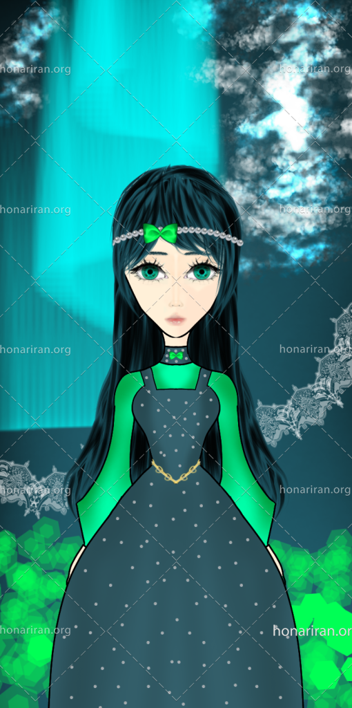 نقاشی دیجیتال دخترونه مینیمال